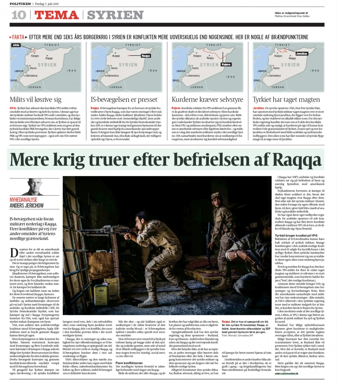 Politiken — tear sheet