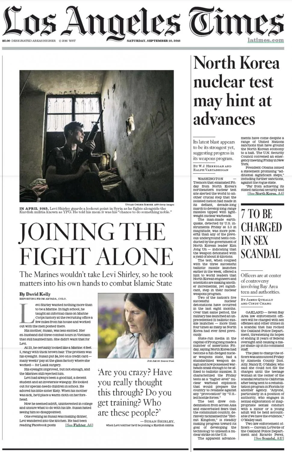 Los Angeles Times — tear sheet