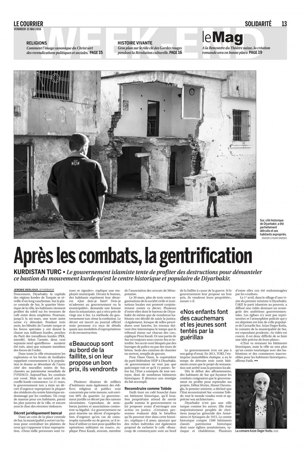 Le Courrier — tear sheet