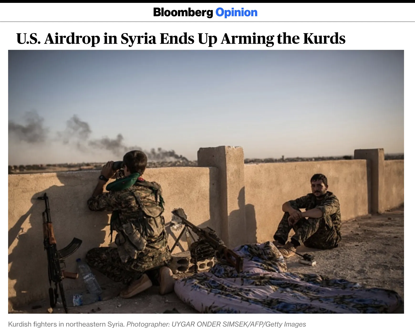 Bloomberg Opinion — tear sheet