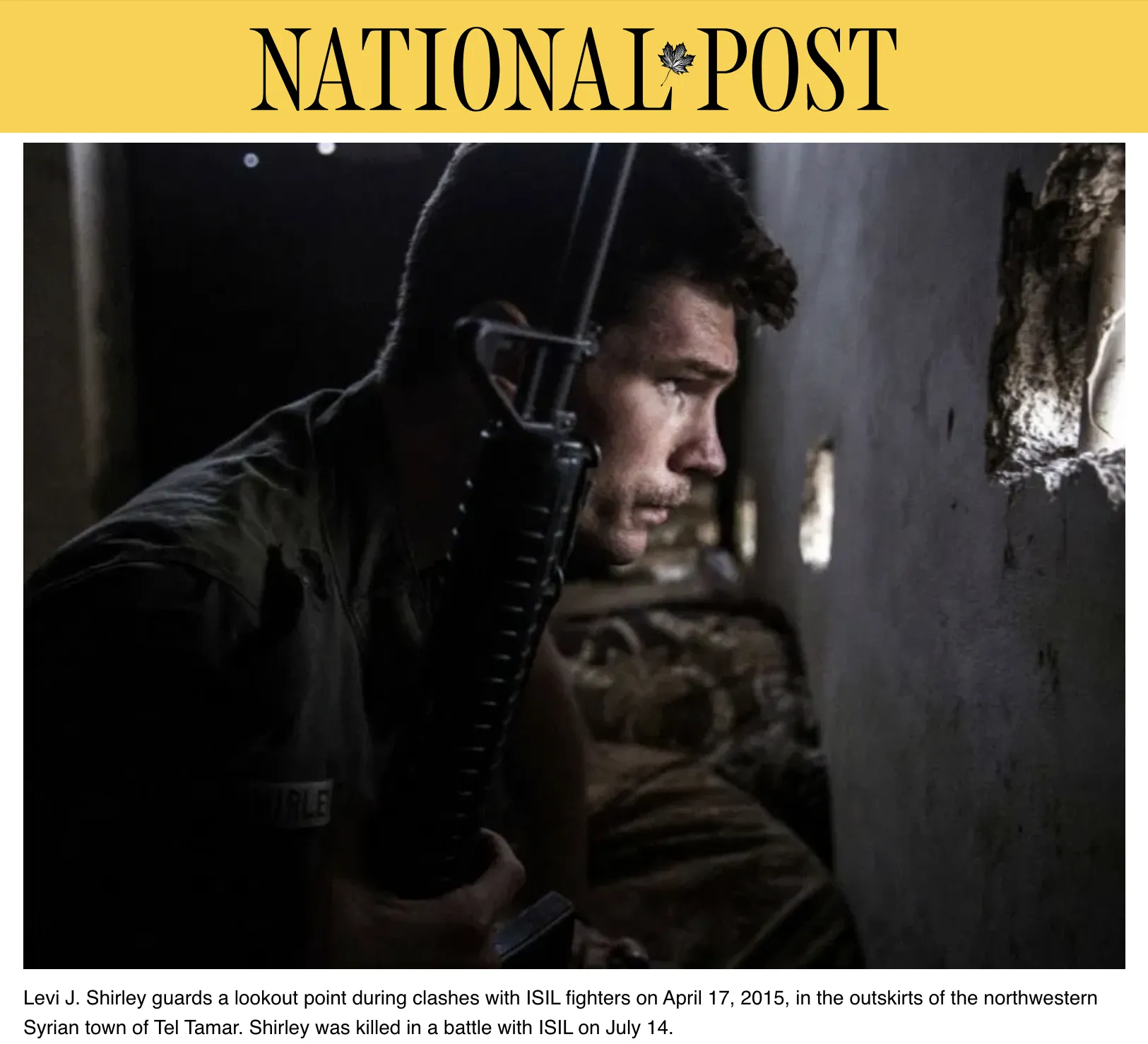 National Post — tear sheet