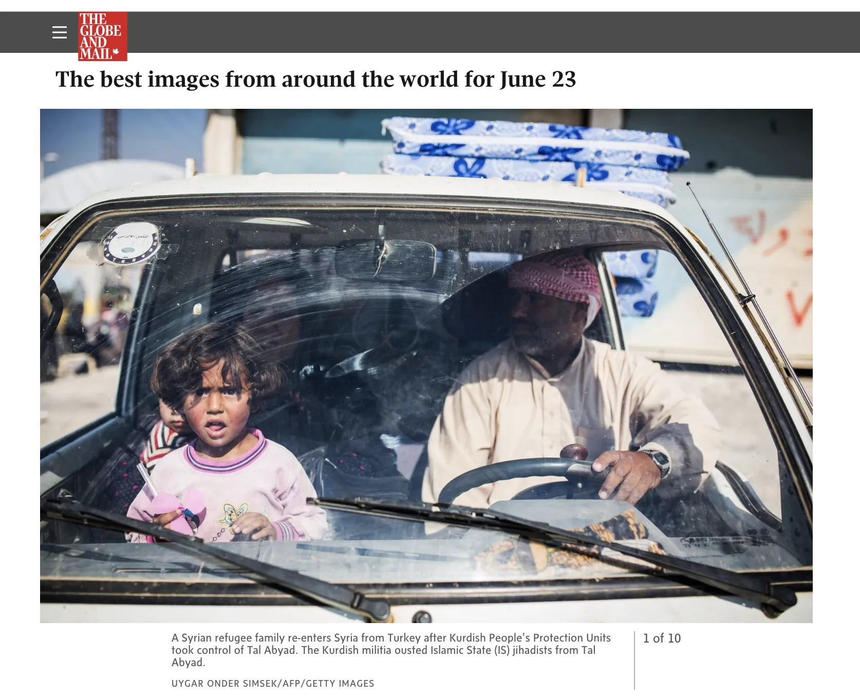 The Globe and Mail — tear sheet