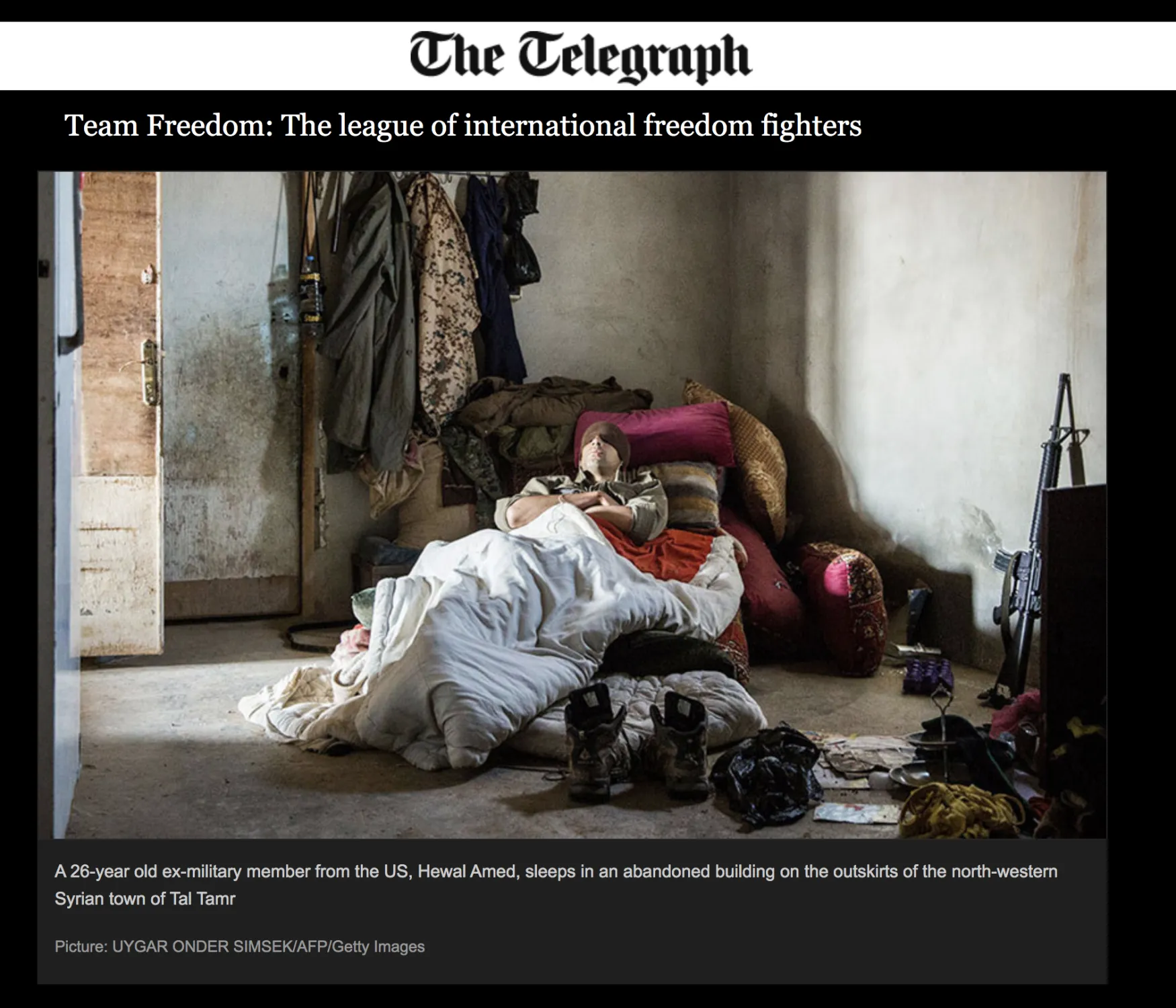 The Telegraph — tear sheet