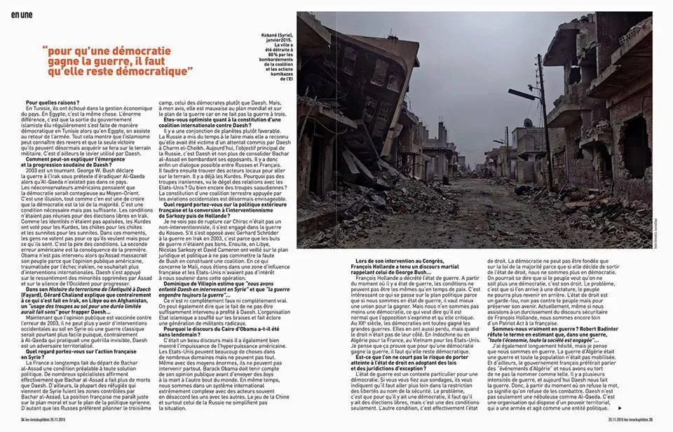Les Inrockuptibles — tear sheet